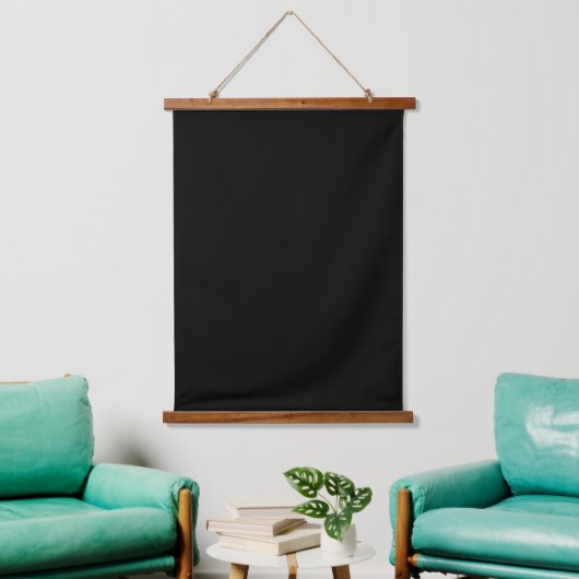 Minimalist Black Cat Silhouette Hangend Wandkleed (Woonkamer)