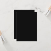 Minimalist Black Cat Silhouette  Kaart (Voorkant / Achterkant in situ)