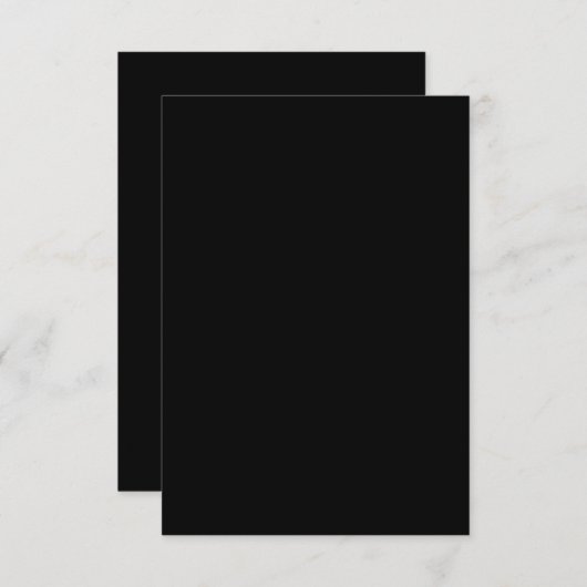 Minimalist Black Cat Silhouette  Kaart (Voorkant / Achterkant)