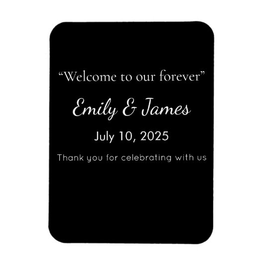 Minimalist Black Cat Silhouette Magneet (Verticaal)