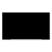 Minimalist Black Cat Silhouette  Magnetisch Visitekaartje (Voorkant)