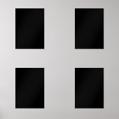 Minimalist Black Cat Silhouette  Muurkunst Sets (Voorkant)