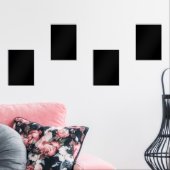 Minimalist Black Cat Silhouette  Muurkunst Sets (Woonkamer)