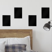 Minimalist Black Cat Silhouette  Muurkunst Sets (Slaapkamer)