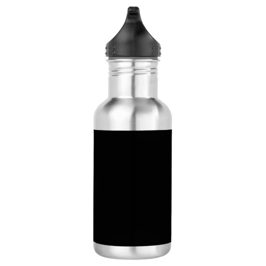 Minimalist Black Cat Silhouette  Waterfles (Rechts)