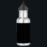 Minimalist Black Cat Silhouette  Waterfles<br><div class="desc">Stylish black cat silhouette in minimalist style – perfect for Halloween, pet lovers, and chic everyday gifts. Add a touch of mysterious charm and feline elegance to your lifestyle with this minimalist black cat silhouette design. Featuring a sleek and sophisticated illustration of a black cat in profile, this versatile artwork...</div>