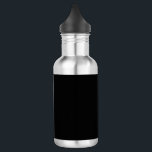 Minimalist Black Cat Silhouette Waterfles<br><div class="desc">Stylish black cat silhouette in minimalist style – perfect for Halloween, pet lovers, and chic everyday gifts. Add a touch of mysterious charm and feline elegance to your lifestyle with this minimalist black cat silhouette design. Featuring a sleek and sophisticated illustration of a black cat in profile, this versatile artwork...</div>