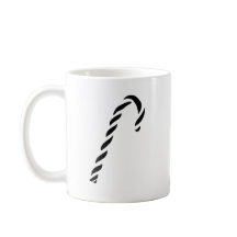 Minimalist Black Christmas Candy cane