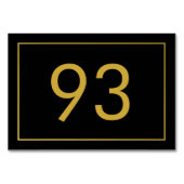 Minimalist Black Gold Text Restaurant  Kaart (Achterkant)