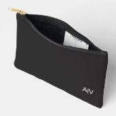 Minimalist Black Monogram Etui (Open)