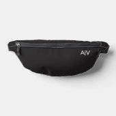 Minimalist Black Monogram Heuptasje (Liggend)