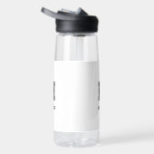 MINIMALIST BLACK ONE LETTER MONOGRAM NAME WHITE WATERFLES (Rechts)