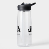 MINIMALIST BLACK THREE LETTER MONOGRAM NAME CLEAR WATERFLES (Links)