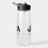 MINIMALIST BLACK THREE LETTER MONOGRAM NAME CLEAR WATERFLES (Rechts)