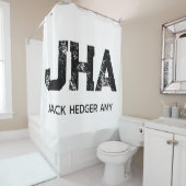 MINIMALIST BLACK THREE LETTER MONOGRAM NAME WHITE DOUCHEGORDIJN (In situ)
