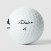 MINIMALIST BLACK THREE LETTER MONOGRAM NAME WHITE GOLFBALLEN (Logo)