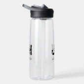 MINIMALIST BLACK TWO LETTER MONOGRAM NAME CLEAR WATERFLES (Rechts)