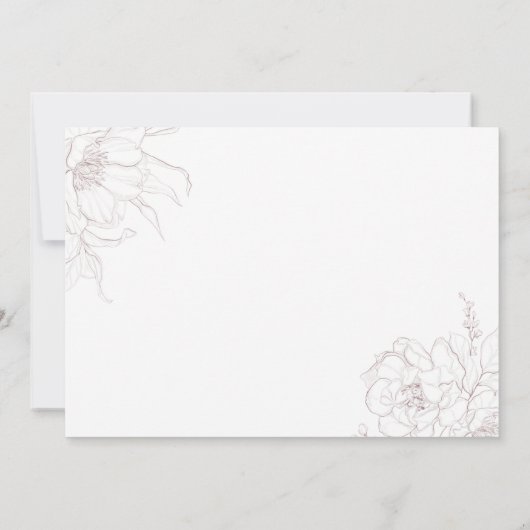 Minimalist Black & White Bridesmaid Proposal Card Kaart (Achterkant)