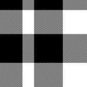 Minimalist Black White Checkered Blanket for Men Fleece Deken