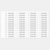 Minimalist Black White Clothing Size Labels (Vel)