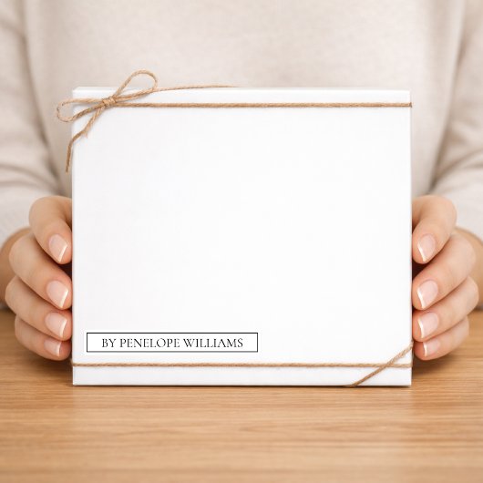 Minimalist Black & White Custom Brand Label