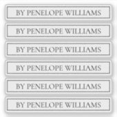 Minimalist Black & White Custom Brand Label (Voorkant)