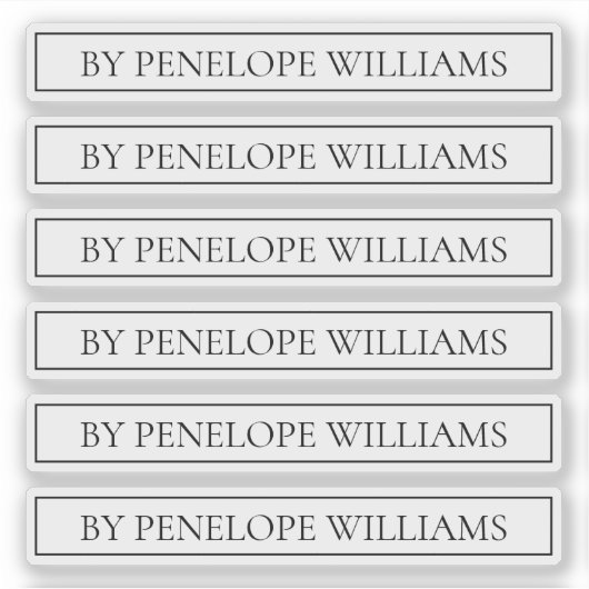 Minimalist Black & White Custom Brand Label (Voorkant)