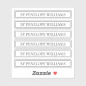 Minimalist Black & White Custom Brand Label (Vel)