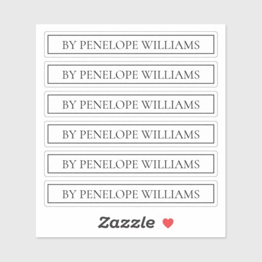 Minimalist Black & White Custom Brand Label (Vel)