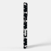 Minimalist black & white daisy pattern Case-Mate iPhone case (Achterkant / Rechts)