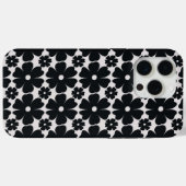 Minimalist black & white daisy pattern Case-Mate iPhone case (Achterkant (horizontaal))