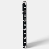 Minimalist black & white daisy pattern Case-Mate iPhone case (Achterkant / Links)