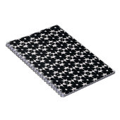 Minimalist black & white daisy pattern notitieboek (Rechterzijde)
