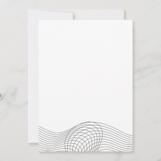 Minimalist black white geometric Details Program Kaart (Achterkant)