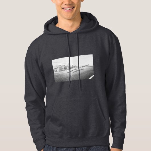 Minimalist Black & White Inspirational Wall Art Hoodie (Voorkant)