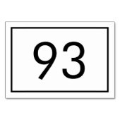 Minimalist Black White Rectangle Restaurant Kaart (Achterkant)