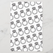 Minimalist Black & White Wie kent het bruidsspel (Achterkant)