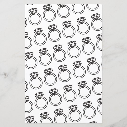 Minimalist Black & White Wie kent het bruidsspel (Achterkant)