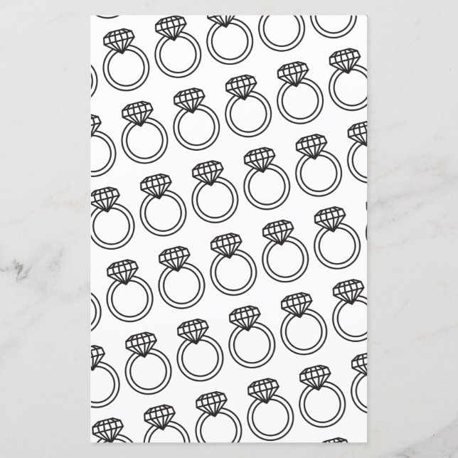 Minimalist Black & White Wie kent het bruidsspel (Achterkant)