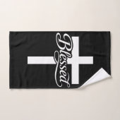Minimalist Blessed Cross Christian Faith Design Bad Handdoek (Handdoek)