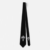 Minimalist Blessed Cross Christian Faith Design Stropdas (Voorkant)