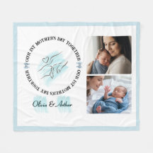 Minimalist Blue 1st Mother's Day Custom Keepsake
