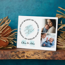 Minimalist Blue 1st Mother's Day Custom Keepsake