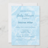 Minimalist Blue Balloons Boy Baby Shower Kaart (Voorkant)