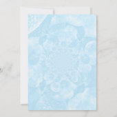 Minimalist Blue Balloons Boy Baby Shower Kaart (Achterkant)