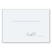 Minimalist Blue Calligraphy Kaart (Voorkant)