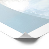 Minimalist Blue Circle Art Print - Soft Brush (Hoek)