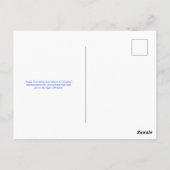 Minimalist Blue High-Five Happy Friendship Day Briefkaart (Achterkant)
