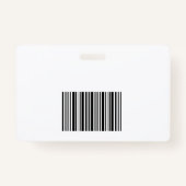 Minimalist Blue Medical Doctor Hospital Foto-ID Badge (Achterkant)
