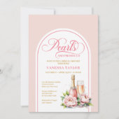 Minimalist blush and gold bridal shower design kaart (Voorkant)